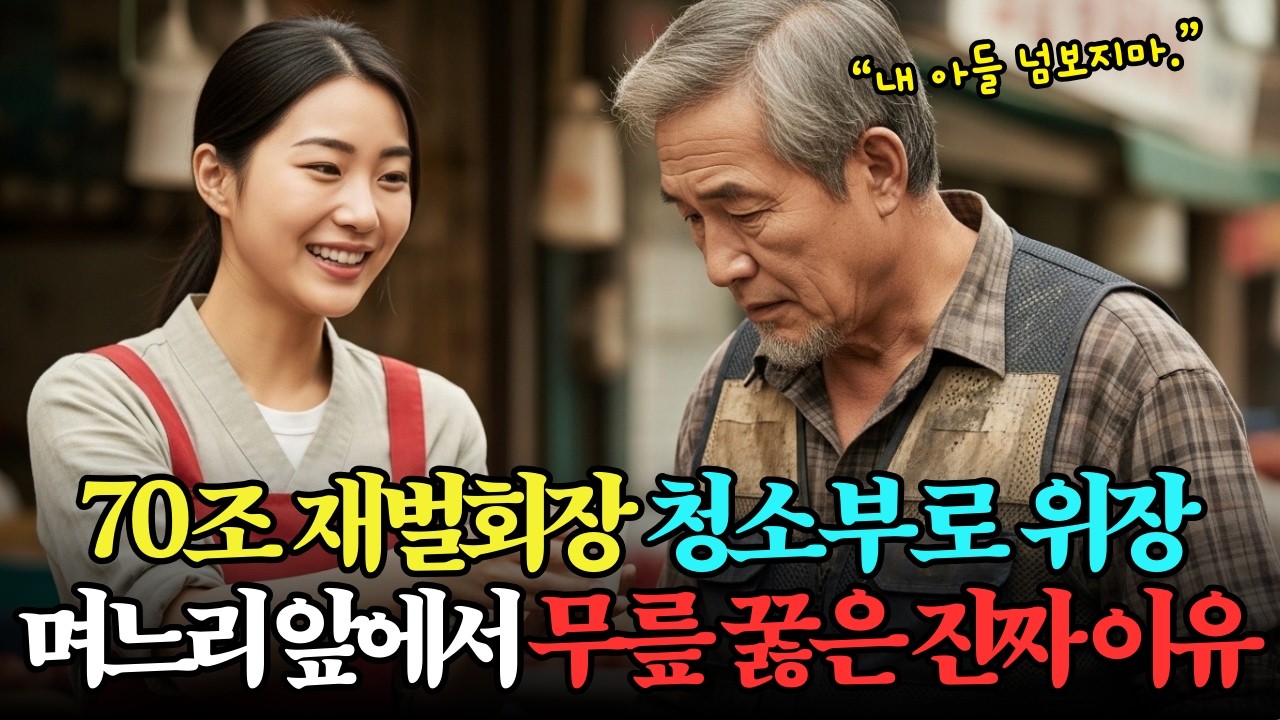 재벌회장이 청소부로 위장해 쓰레기 청소하며 가난한 며느리감을 시험했다가 벌어진 일│시니어사연 │감동사연│오디오북│라디오사연│유튜브드라마
