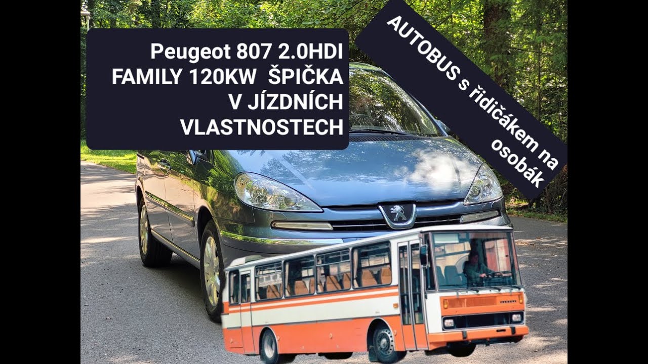 Peugeot 807 2,0 HDI Family 120kW jedinečné jizdní vlastnosti s extrémně malou spotřebou