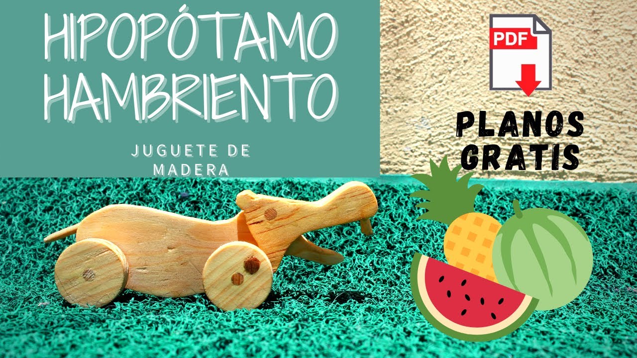 JUGUETES DE MADERA: HIPOPÓTAMO HAMBRIENTO PLANOS GRATIS / WOOD TOYS