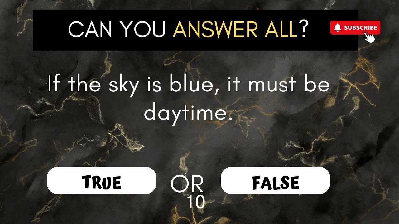 IS THIS TRUE OR FALSE Logic Reasoning Challenge 2025? #quiz #challenge #generalknowledge #logic