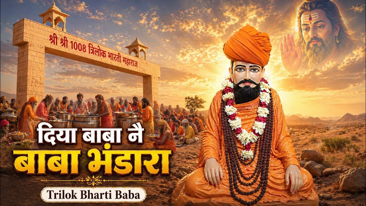 दिया बाबा नै भंडारा । Trilok Bharti Baba New Bhajan 2025