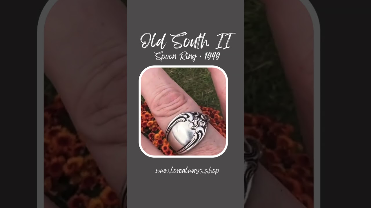 Fall Jewelry Spotlight: “Old South II” Spoon Ring | Handmade from Vintage 1949 Silverware