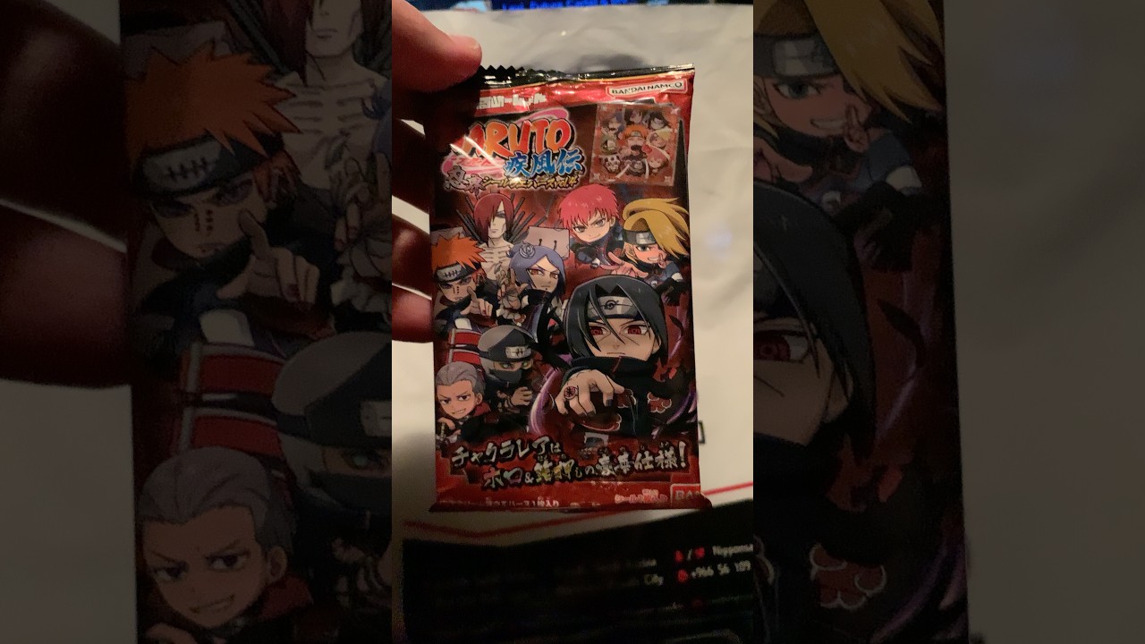 بانداي بسكوت ملصقات ناروتو شيبودن … Bandai Naruto Shippuden Wafer Stickers 