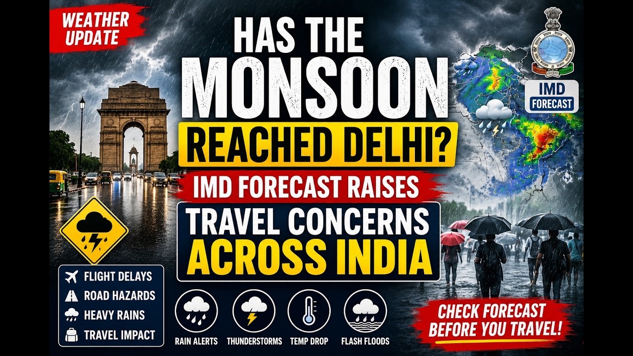 Has the Monsoon Reached Delhi? IMD Forecast Raises Travel Concerns Across India