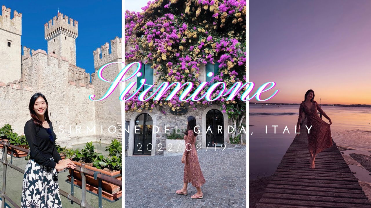 [Italy Travlog] 이탈리아 가르다호수의 아름다운 마을 ✨시르미오네 (Sirmione) 여행 브이로그 ep. 1 💕/ 첫 유럽여행 / 비긴어게인 / 텐트밖은유럽