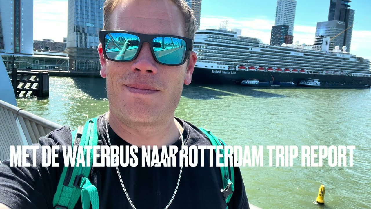 RS1. Waterbus van Sliedrecht naar Rotterdam - full trip report, mijn eerste vlog (openbaar vervoer)