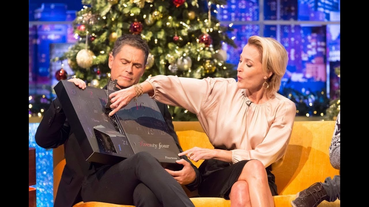 Gillian Anderson promotes Sex Eductation (netflix) on Jonathan Ross Christmas special