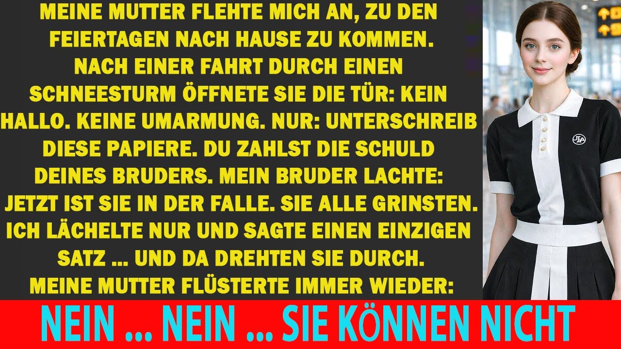 MUTTER HOLTE MICH ZU DEN FEIERTAGEN HEIM — DANN SPERRTEN SIE MICH EIN, UM IHRE SCHULDEN ZU ZAHLEN…