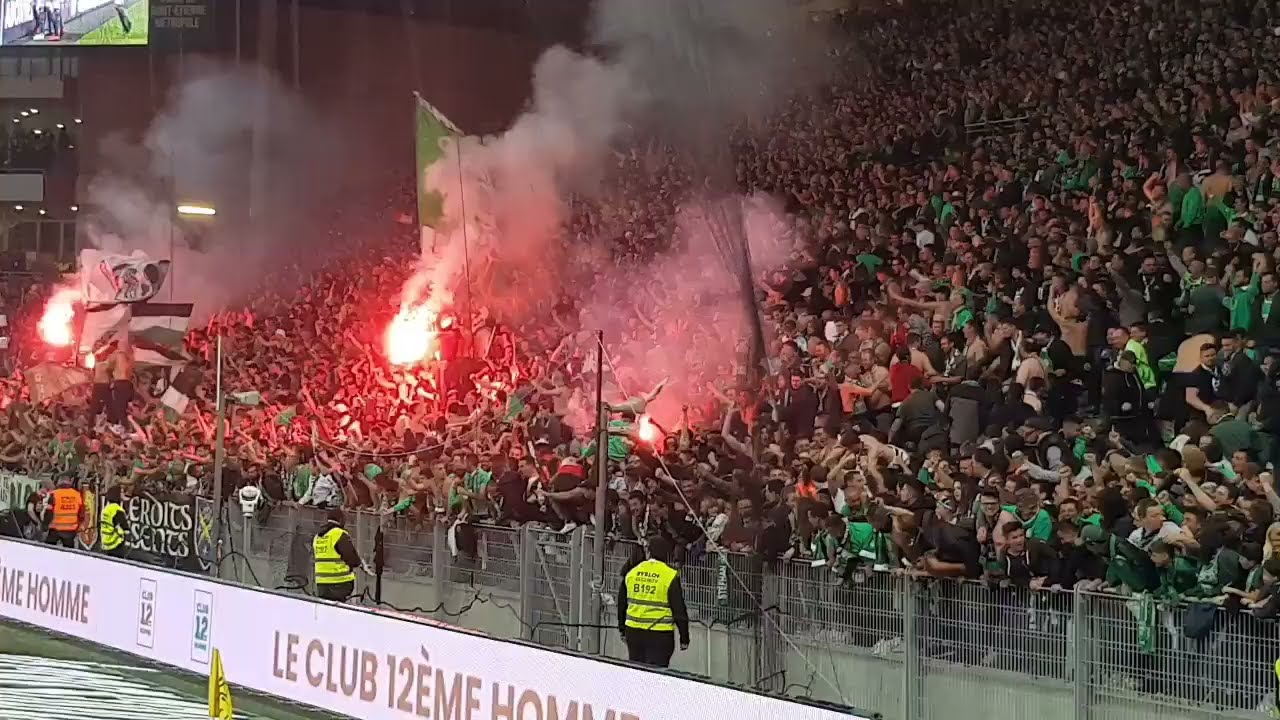 Au coeur du chaudron - Ambiance MAGIC FANS - ASSE NICE 3-0 Fumigènes