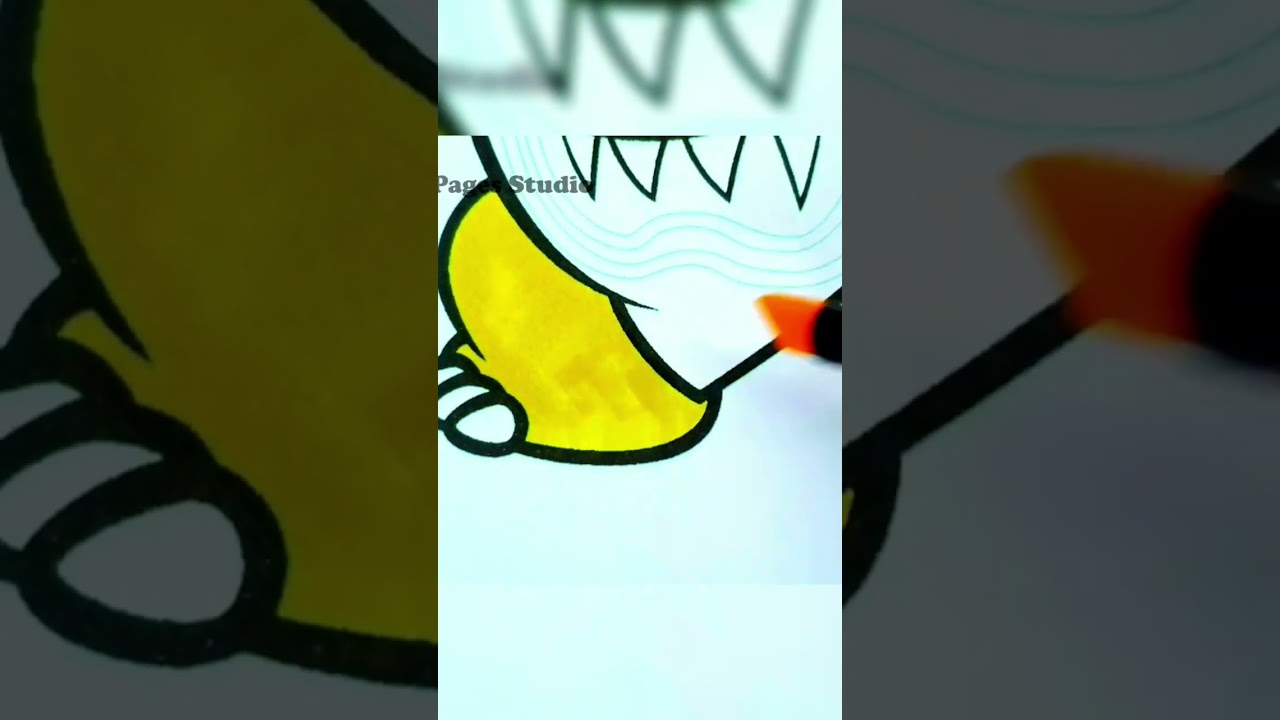 browser jr super mario coloring drawing #kids #shorts #short #coloring #drawing #bowserjr #mario