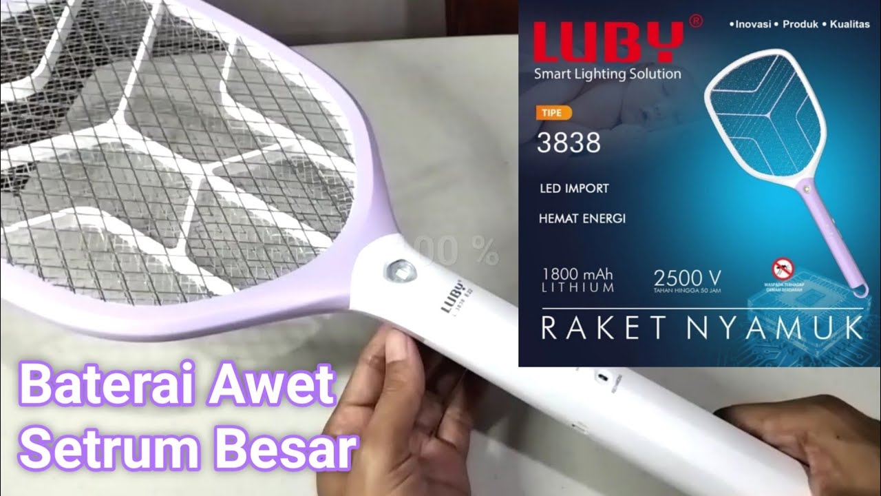 Unboxing Raket Nyamuk Luby L 3838 Awet dan Tahan Lama