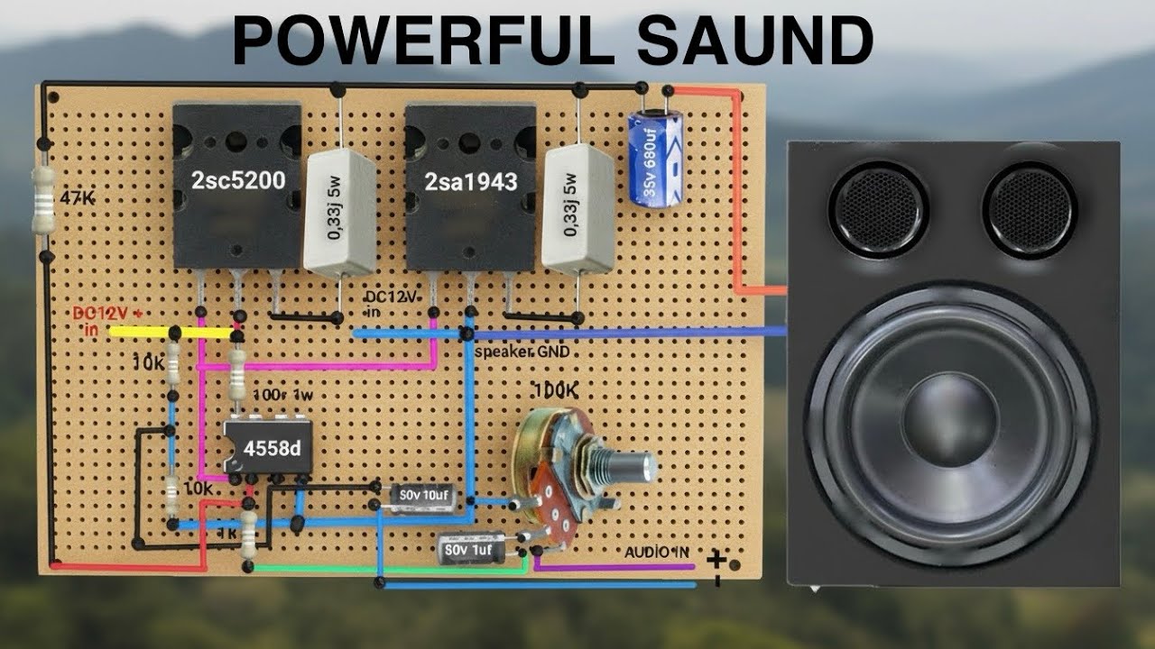 2sc5200 2sa1943 transistor #soundsystem #mehmetbakir #amplifier
