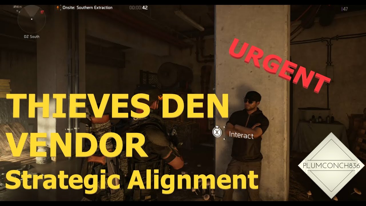 The Division 2 - THIEVES DEN VENDOR - STRATEGIC ALIGNMENT - PERFECT SPARK - MUST BUY NAMED ITEM!!