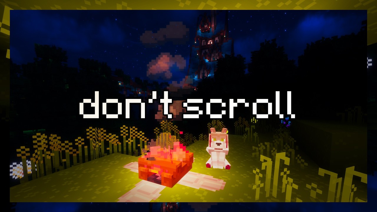 🌙 don’t scroll… just relax. (minecraft night ambience)