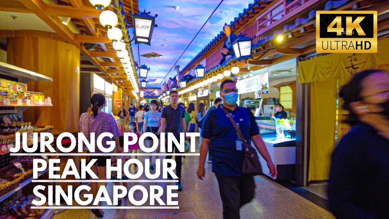 Peak Hour Tour at Jurong Point Mall, Boon Lay~ Singapore Walking Tours [4K]