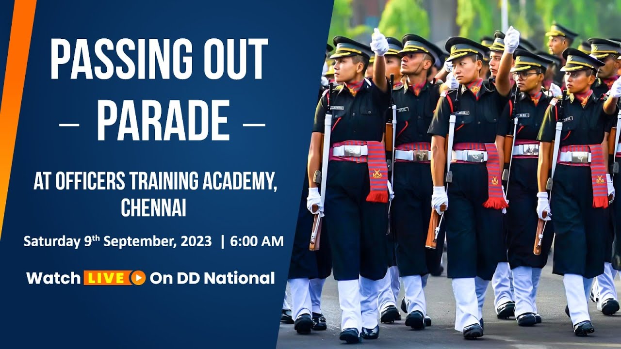 LIVE : Passing Out Parade at Officers Training Academy, Chennai | 9th September, 2023