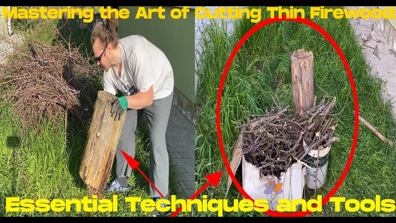Mastering the Art of Cutting Thin Firewood: VERY FAST!!!