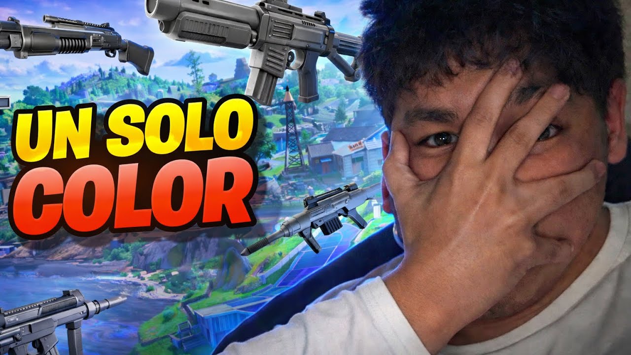 SOLO UN COLOR EN FORTNITE… NO SALIÓ COMO ESPERABA “ 🤯😱