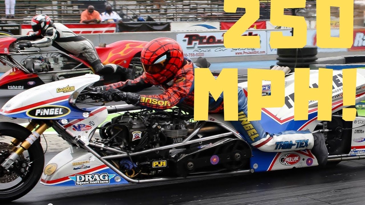 250 MPH!! Record Speed on Two Wheels By Fearless Top Fuel NITRO Motorcycle Racer  Larry McBride