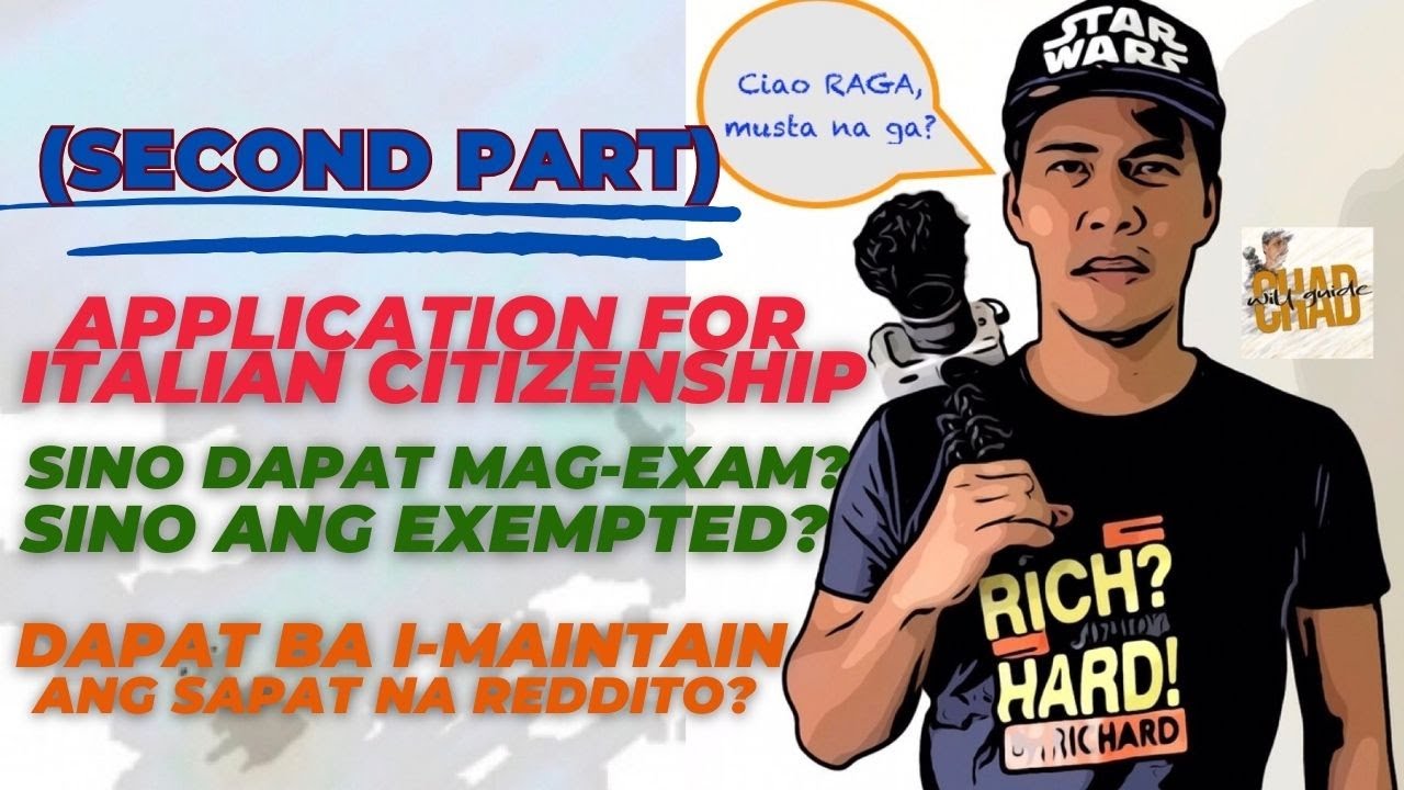 2nd PART: Italian Citizenship Application Sino dapat mag-EXAM? EXEMPTED ang Holder ng PDSoggiorno UE