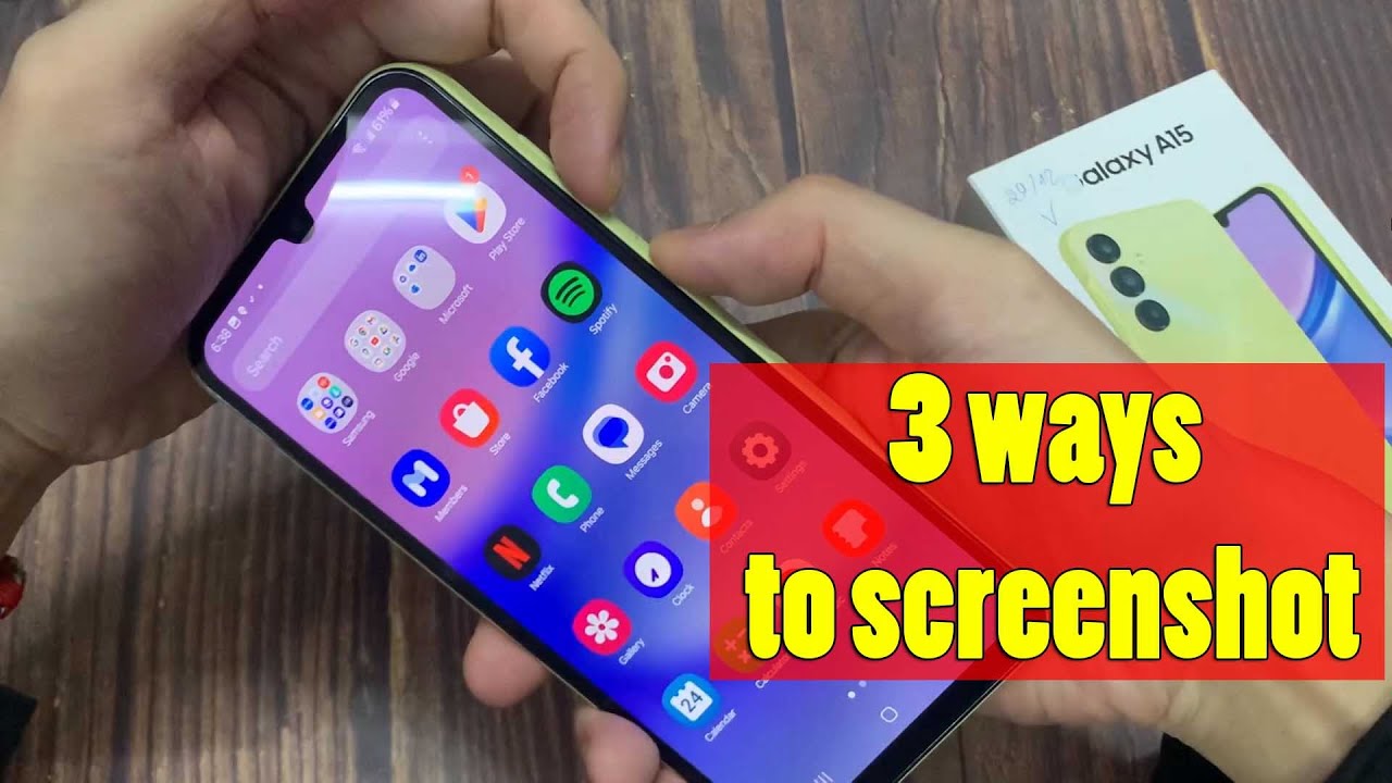 Как сделать снимок экрана на Samsung Galaxy A15 (3 способа)