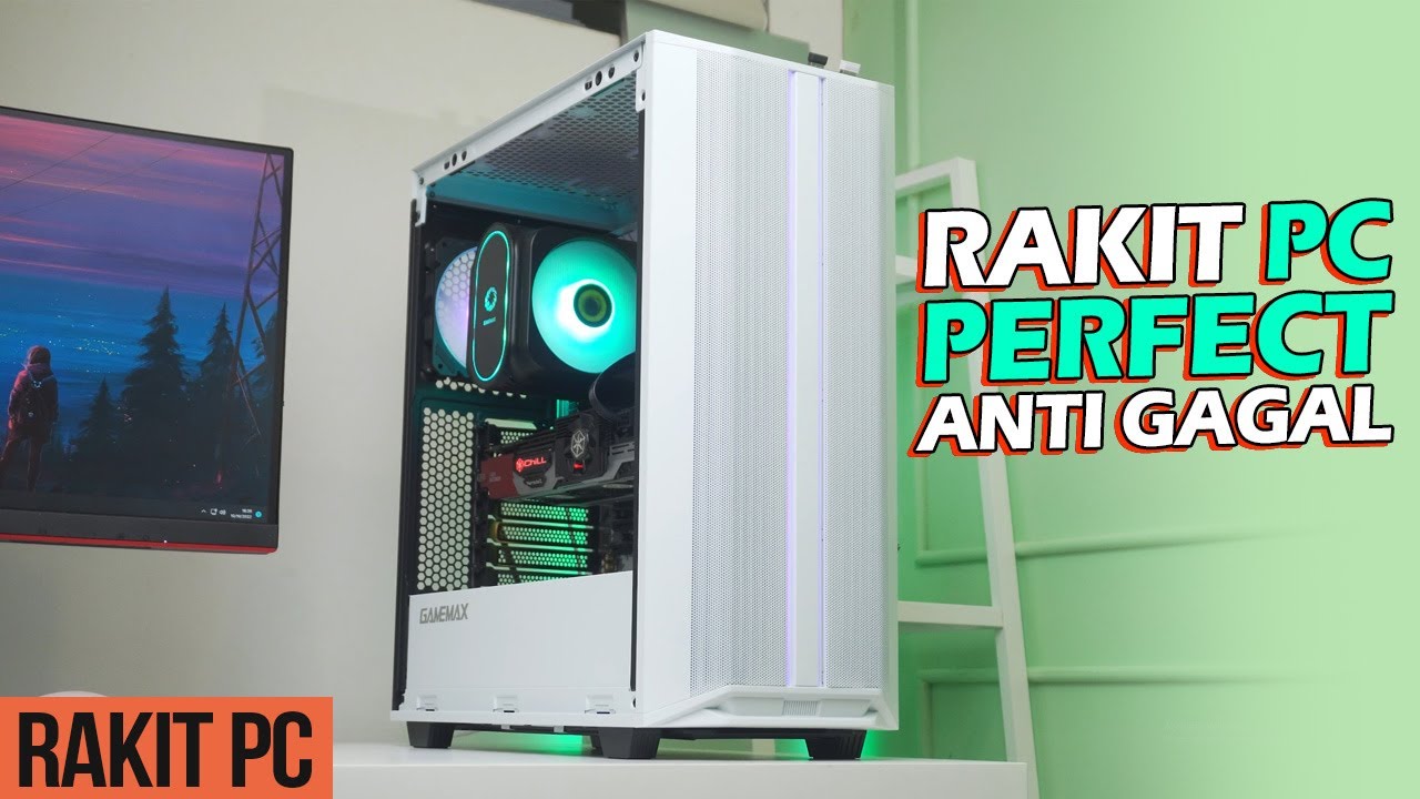 #64 Proses Rakit PC Biar GA SALAH Ft Gamemax Precision White