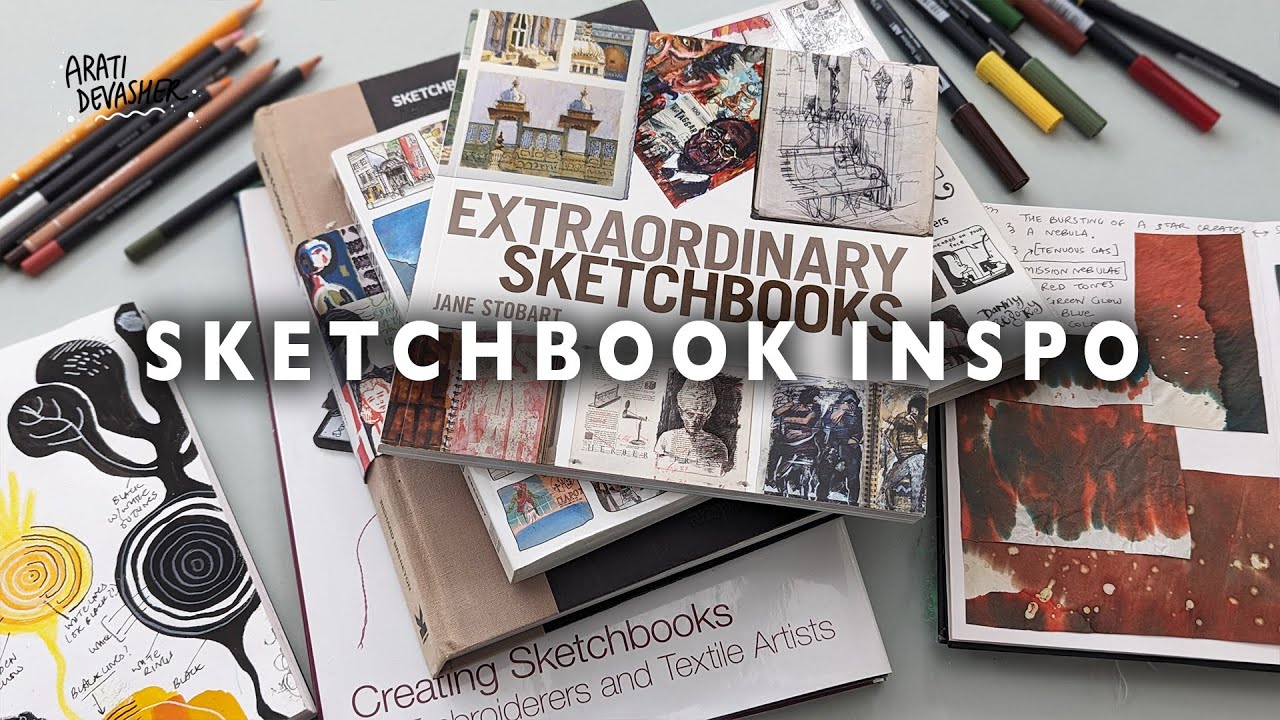 4 FAVOURITE BOOKS about SKETCHBOOKS for INSPIRATION from other artists + mini SKETCHBOOK TOUR