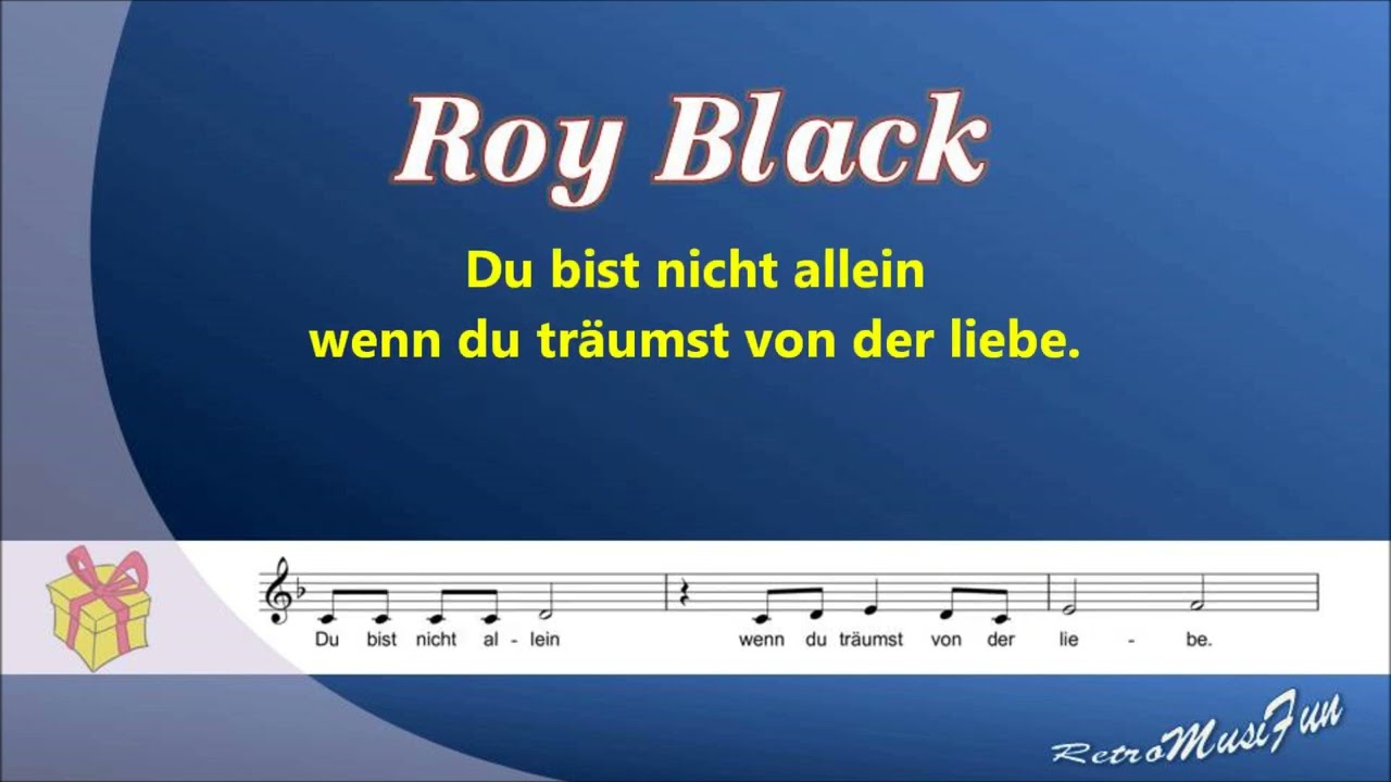 Roy Black - Du bist nicht allein - Karaoke