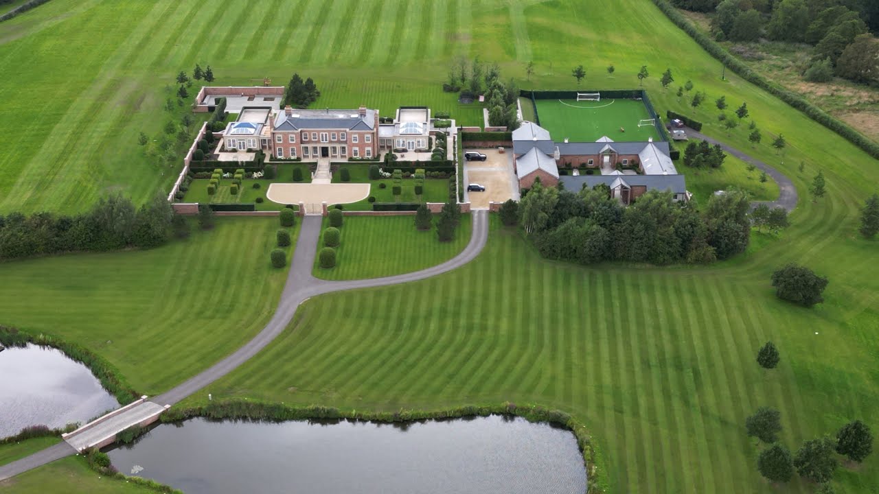 Wayne Rooney`s £20million Cheshire Mansion complete and lived in.