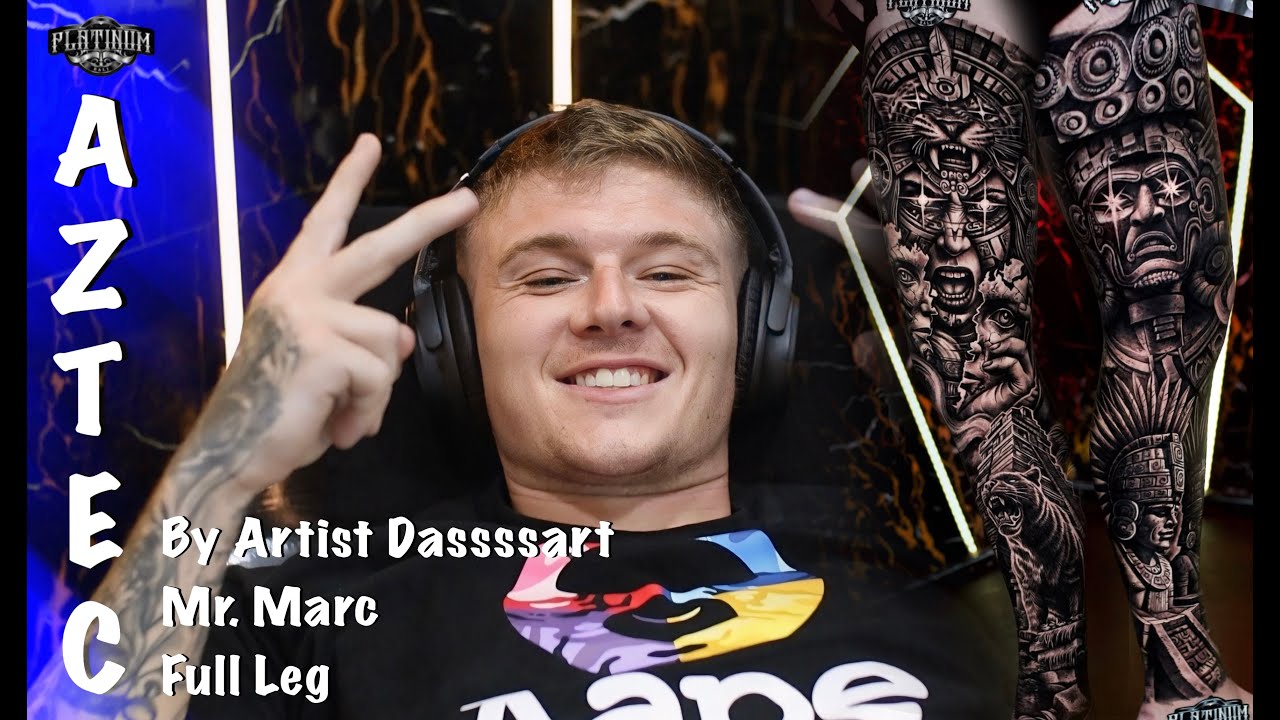 AMAZING TATTOO WITH AZTEC MAYAN THEME🔥 || BY ARTIST DASSSSART