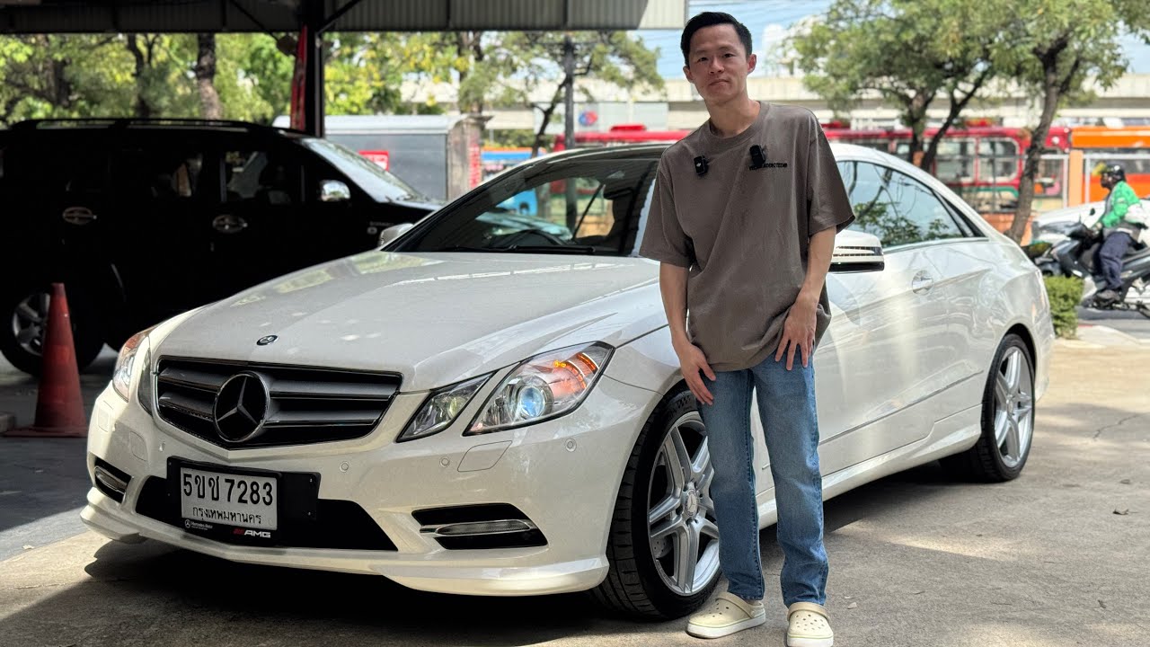 🚘MERCEDES BENZ E-CLASS E200 CGI COUPE AMG SUNROOF W207 2012 สีขาว ✅ราคา 729,000 บาท🛣️ไมล์ 70,000 กม.