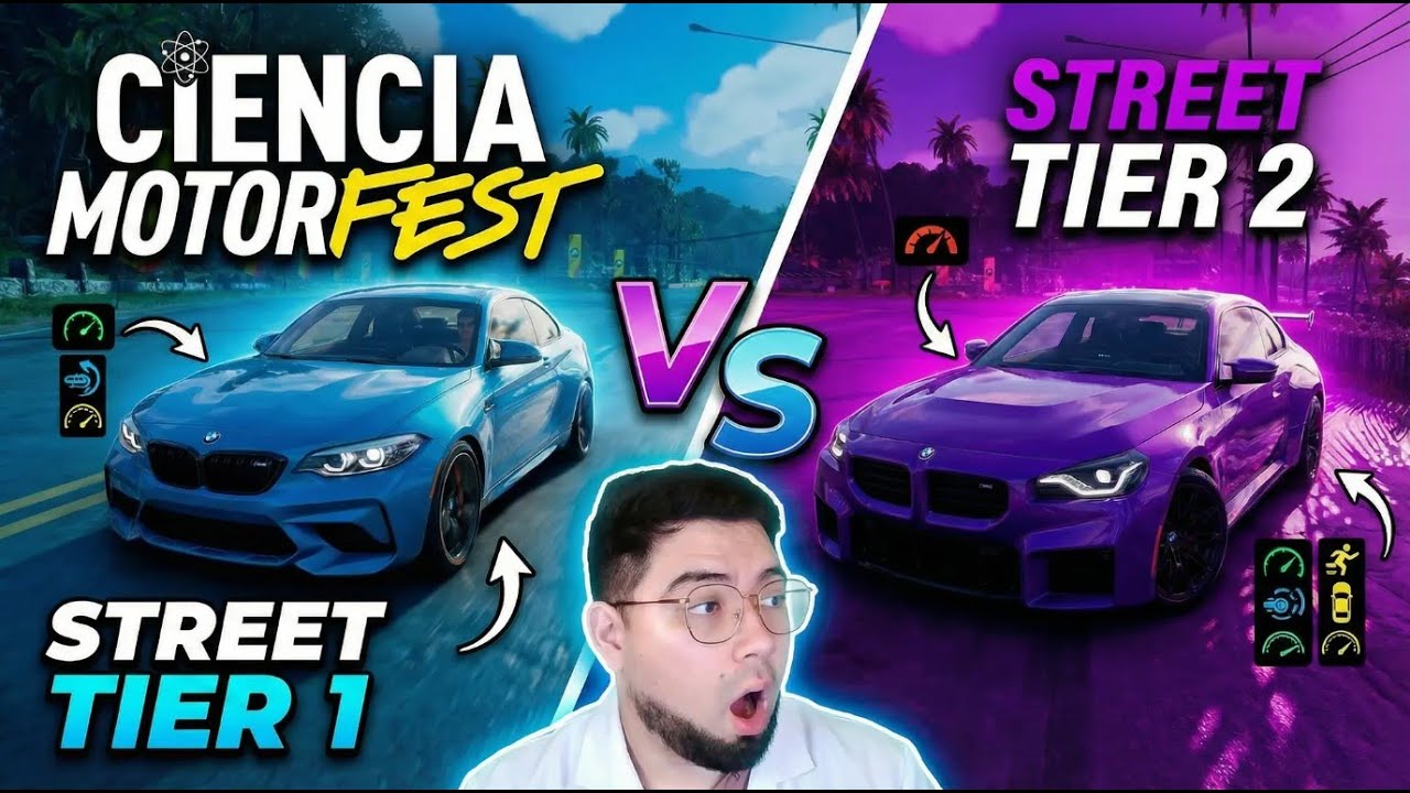Street Tier 1 FULL vs Street Tier 2 STOCK – ¿Cuál es más rápido? | CIENCIA MOTORFEST #1 🔬