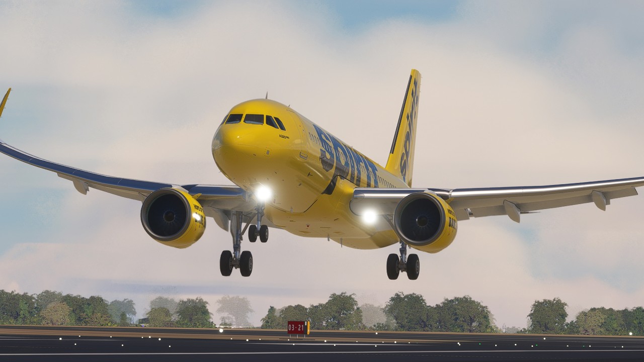 Spirit Airbus A320 Neo Amazing Pilot Skill When Landing