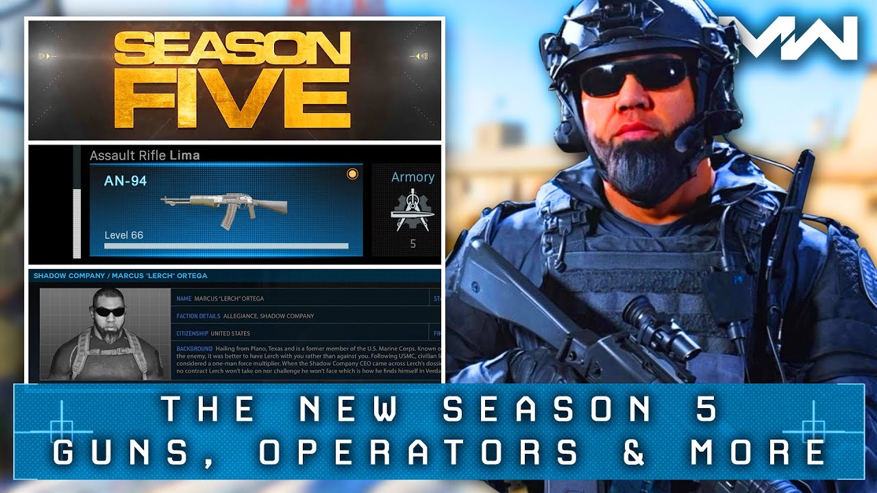 Modern Warfare: SEASON 5 New Operators, Weapons & Map REVEALED (Shadow Company)