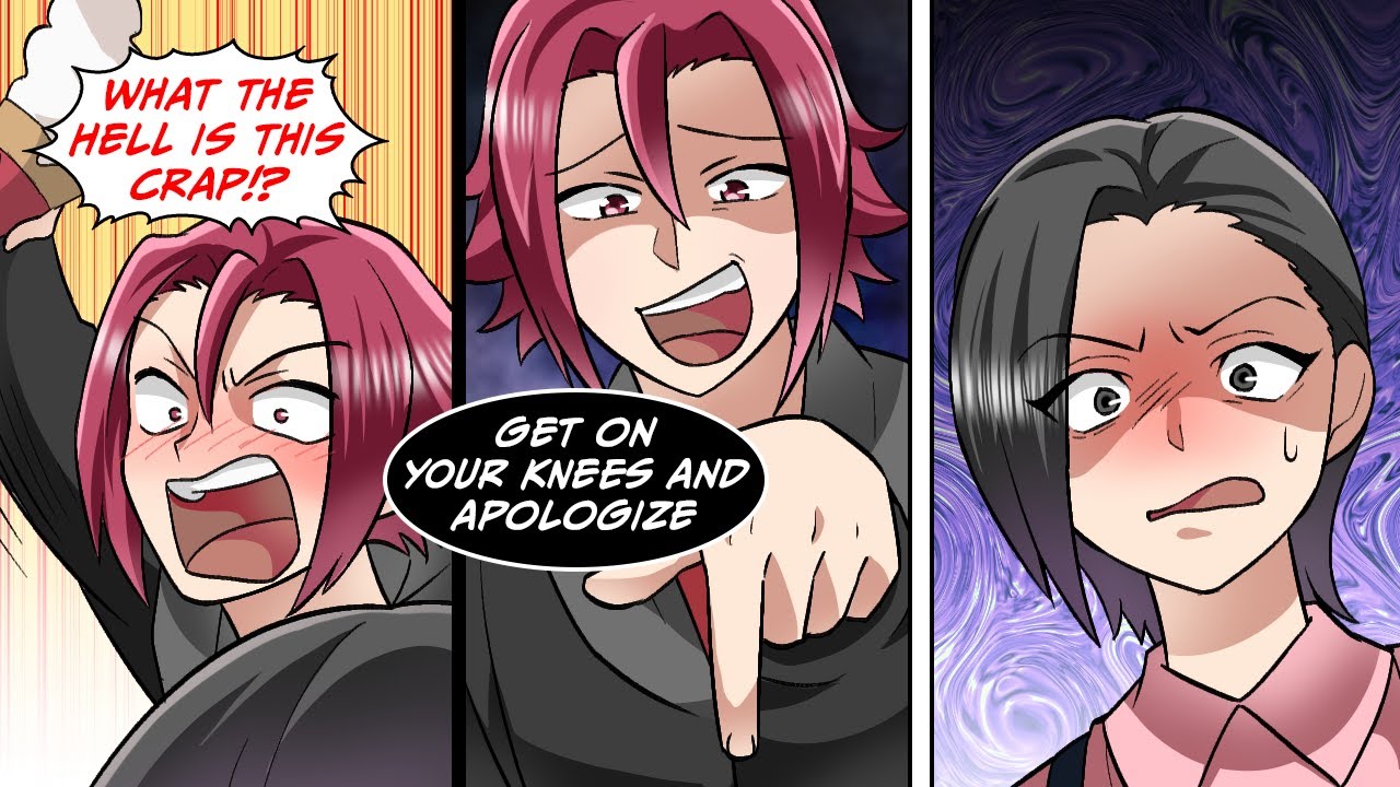 My first day alone at work, a delinquent customer comes in and harasses me... [Manga Dub]