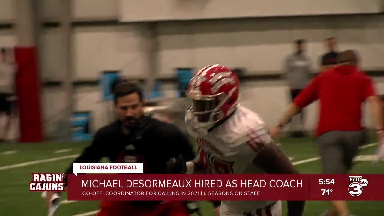 UL offensive coordinator, Michael Desormeaux promoted to head coach