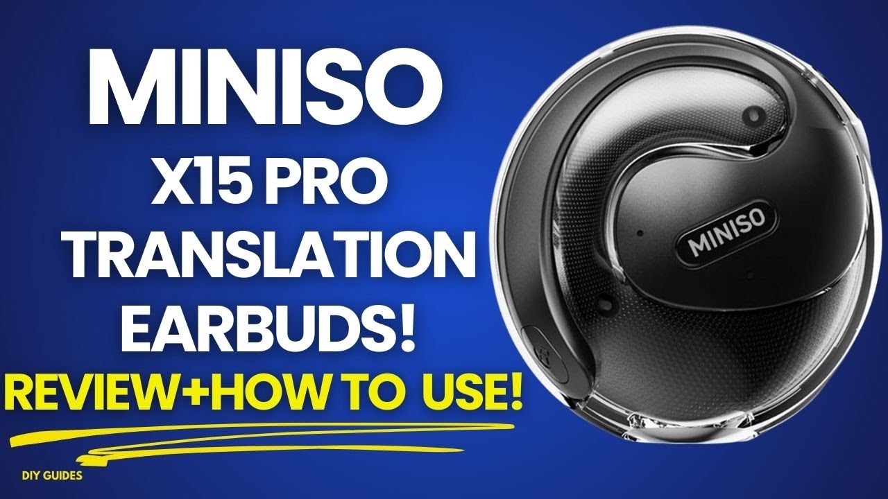 Jak podłączyć / używać słuchawek Miniso X15 Pro Translation! Samouczek konfiguracji! Przewodnik d...