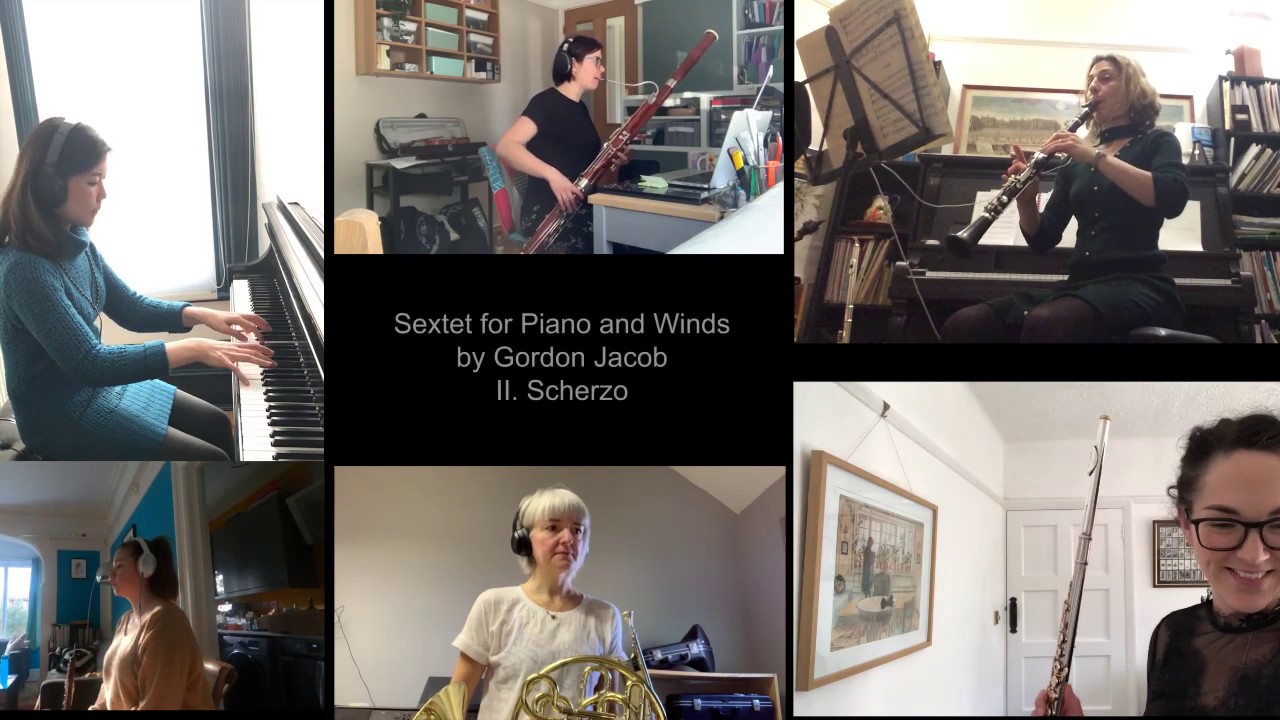 London Myriad - Lockdown Performances : Gordon Jacob's Sextet for piano and winds (ii. Scherzo)