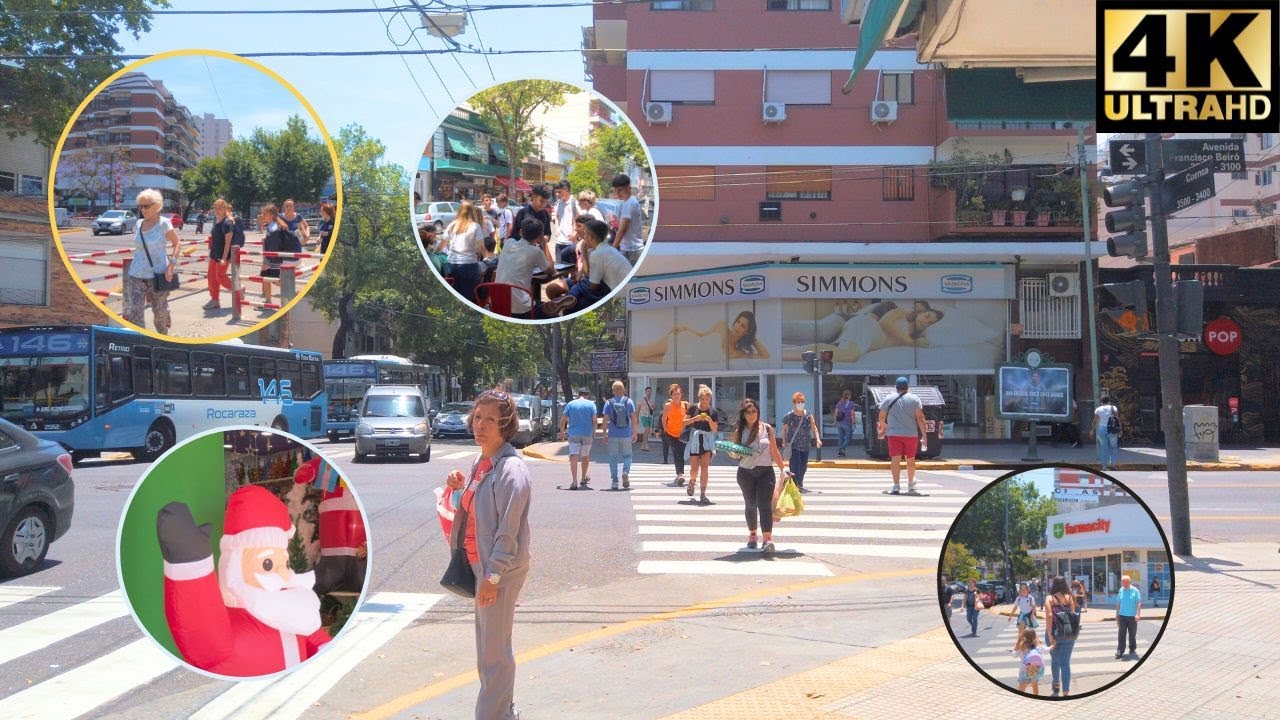 BUENOS AIRES - BARRIO VILLA DEL PARQUE - ZONA COMERCIAL 🛒🏪 🛍️💵 Virtual Walking Tour 2022 [4K]
