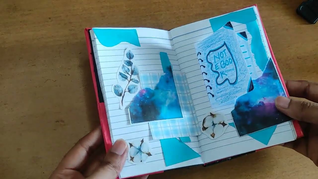 🌊aqua journal🌊 blue theme journal ✨diy scrapbook