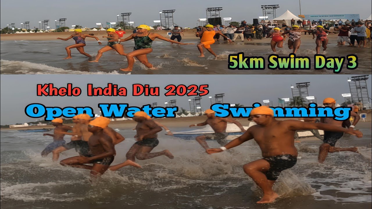 Khelo India 2025 Open water swimming final day 