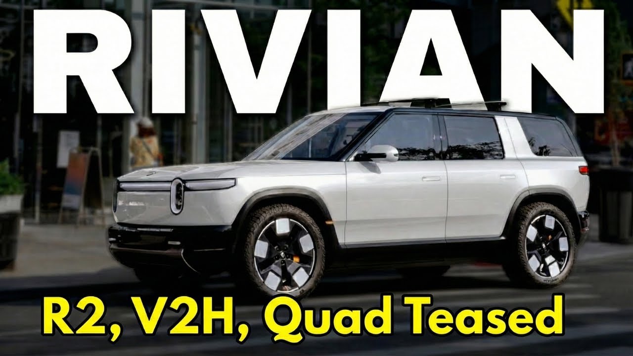 ПРОРЫВ Rivian R2: мощность четырех двигателей, зарядка V2H и ОГРОМНАЯ экономия уже здесь!