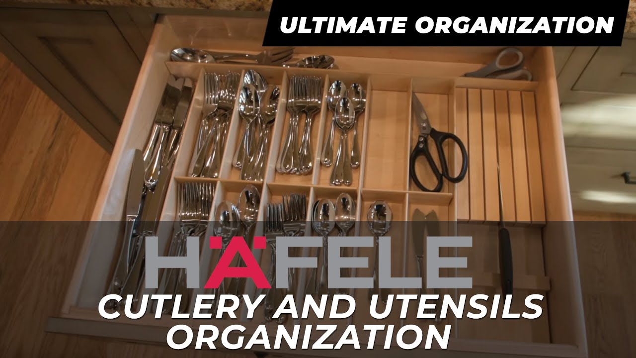 The Best Kitchen Organization For Your Cutlery and Utensils! - Hafele Fineline System