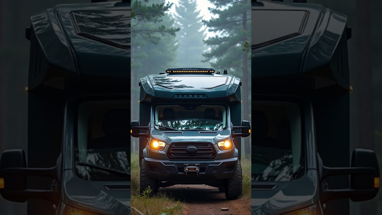 Solar-Powered RV in the Wild! 🌲⚡️ Off-Grid Luxury on Wheels 🚐🔥 #Travel