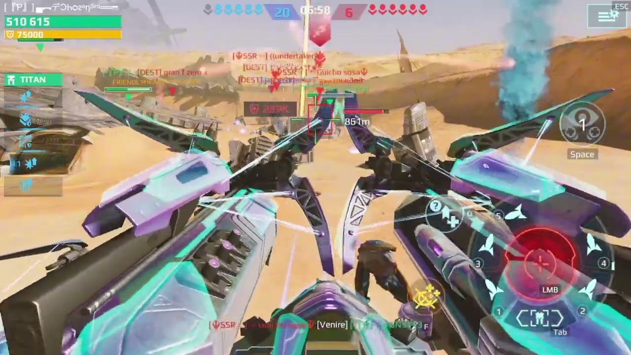 PNS VS ☬SSR🔫 +DEST Clan- War Robots - WR