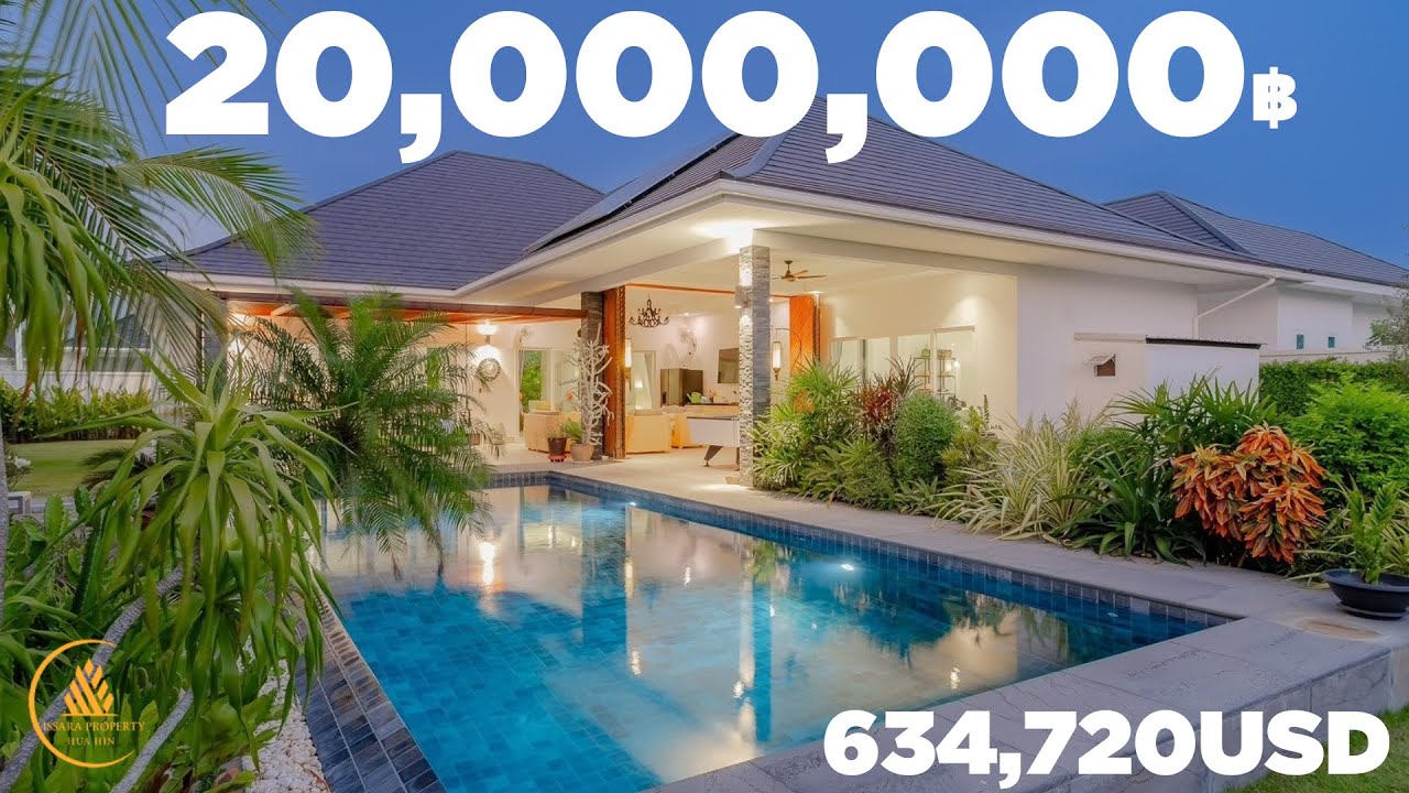 20,000,000THB(634,720USD)🎥 luxury pool villa at Aria Hua Hin soi 88, Perfect Family house✨🏡