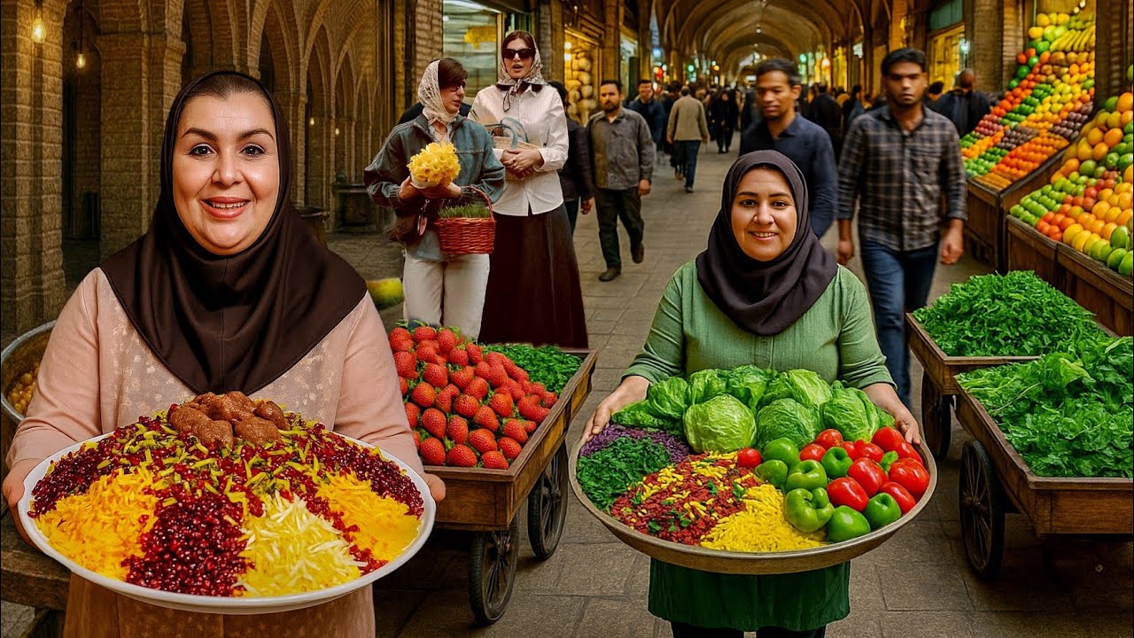 EXPLORING IRAN 2025!! Grand Bazaar and foods In Qazvin🇮🇷
