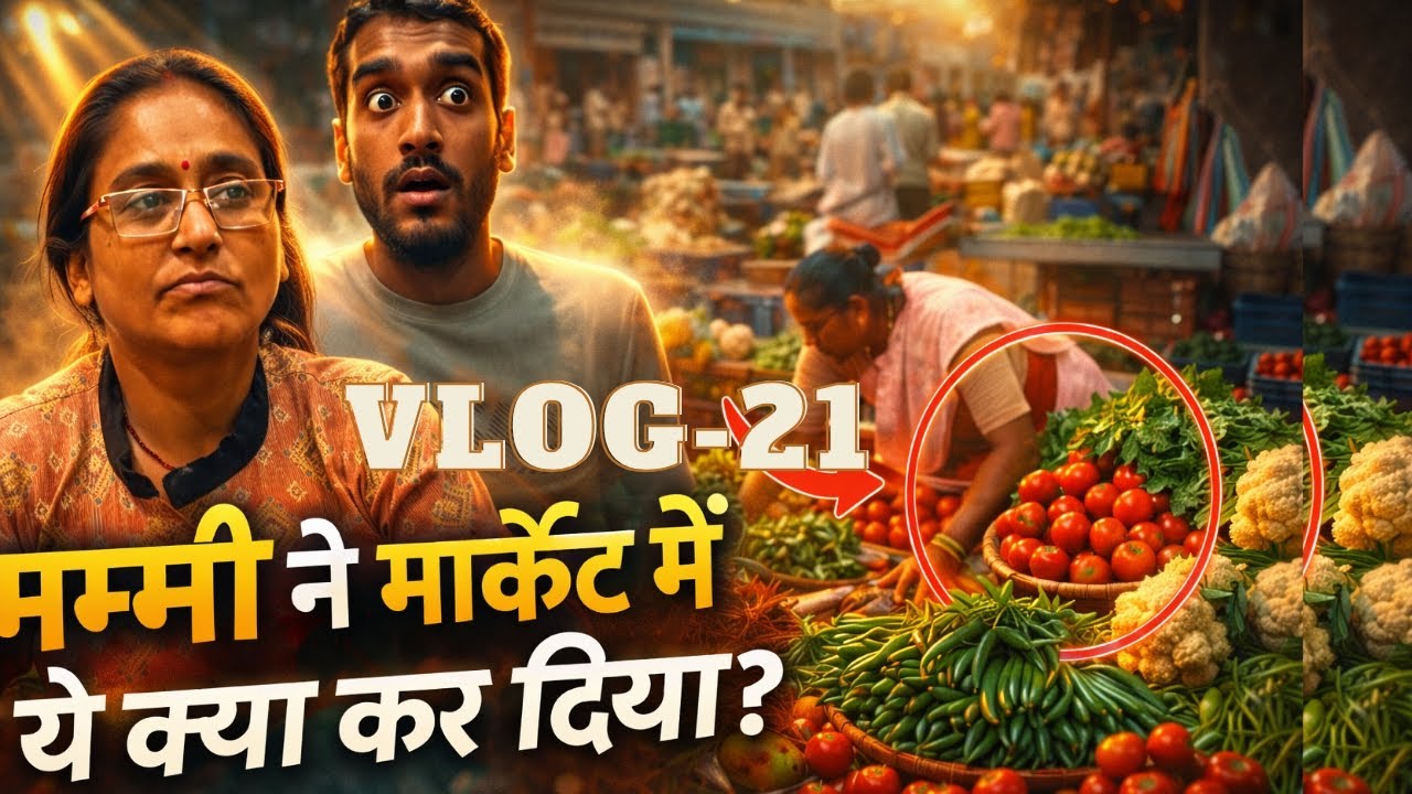 Vlog-21 | Aaj Mummy Ke saath Sabji Lene Gye😭 | #trending #viral #viralvideo #trend #instagram #new 