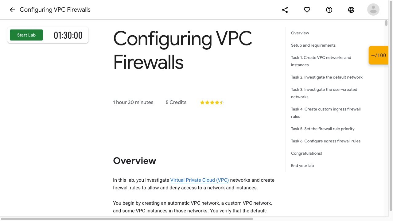 Configuring VPC Firewalls