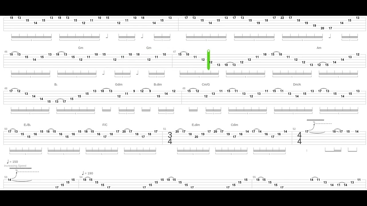 No Boundaries Speed Kills Tab by Michael Angelo Batio + Guitar only + Guitar tab